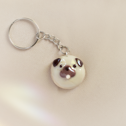The Puglet Keychain