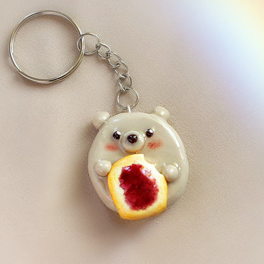 The Jam Toast Bear Keychain