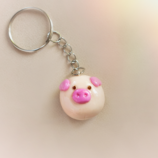 The Bubble Pig Keychain