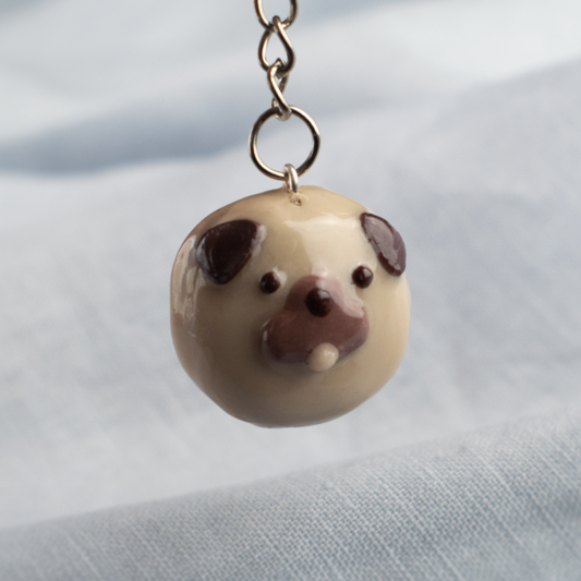 The Puglet Keychain