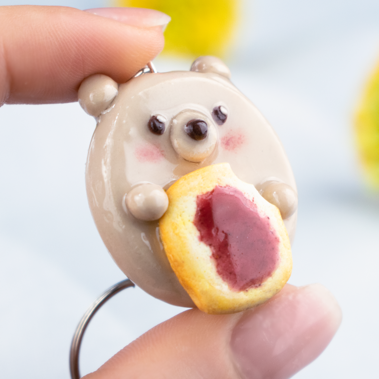 The Jam Toast Bear Keychain