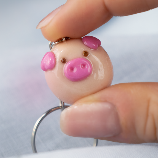 The Bubble Pig Keychain